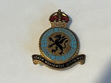 VINTAGE ROYAL AIR FORCE 234 FIGHTER SQUADRON ENAMEL PIN BADGE BY H W MILLER