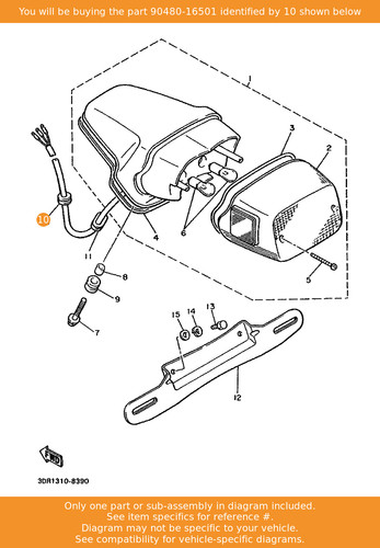 Yamaha grommet 90480 16501 - yamaha, grommet,