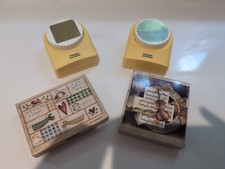 WOODWARE CRAFT PUNCH AND STAMP SET VGC