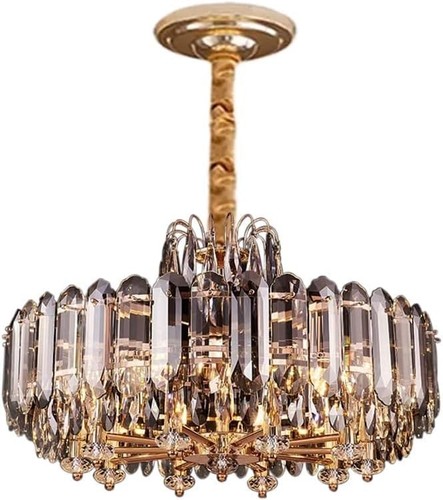 Gold chandelier crystal - chandelier,