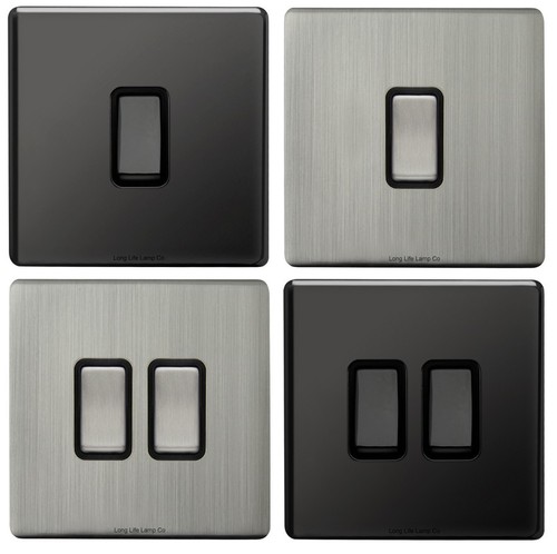 Single double light switch - or,