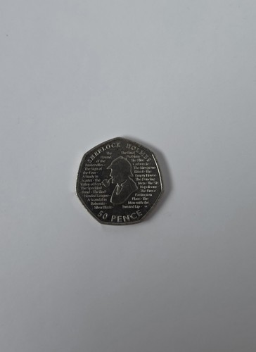 50p pence coin 2019 - pence, sherlock
