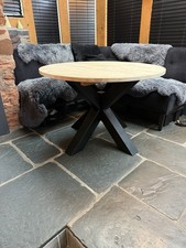 Solid Wood Dining Table 110 Diameter Excellent Condition