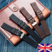 Genuine Calf Leather Watch Strap Soft Mens Business Wristband Fit Diesel 22-30mm
