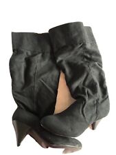 Evans Knee High Black Faux