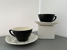 Vintage Midwinter Monaco Jessie Tate Two Cups and Saucers
