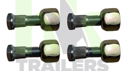 Unf wheel stud nut - 4, &