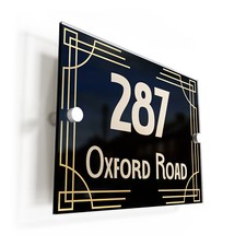 Black Gold Art Deco Border