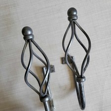 Good quality Spiral Window Curtain Tassel Tie-Back Hooks Clothes Hangers 