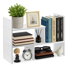 Wood bookcase desktop - desktop, book