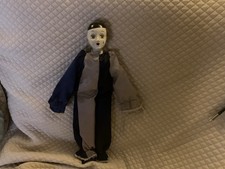Porcelain Pierrot Clown Doll