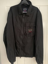 PAUL & SHARK MENS YACHTING CREW JACKET BLACK WITH CHEST POCKET SIZE SMALL MAN