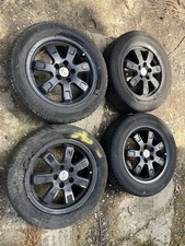 VW Polo 15” Ronal Alloy Wheels 185/60/15 Tyres Black 5x100 Et38 Volkswagen VAG