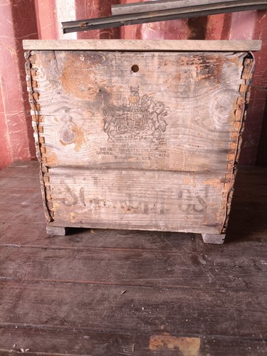Vintage wooden schweppes - wooden,