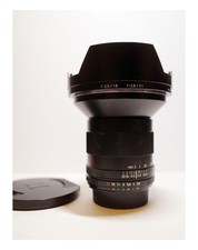 CARL ZEISS DISTAGON T* 21mm f/2.8 ZF .2 with ORIGINAL HOOD FOR NIKON F MOUNT