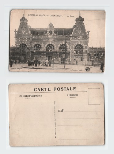 Postcard wwi cambrai after - -,