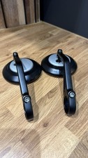 Triumph Bar End Mirrors From Thruxton 1200. Black & Silver. Used On A Scrambler