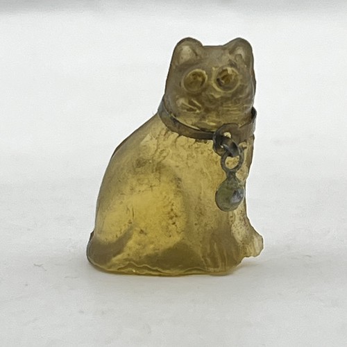 Frosted yellow czech glass - frosted,