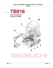 New Takeuchi TB016 Excavator
