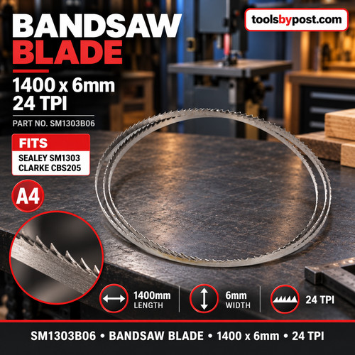 Sm1303b06 bandsaw blade 1400 - sm1303b06,