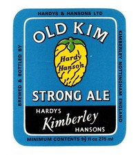 England - Vintage Beer Label - Hardys & Hansons, Kimberley - Old Kim Strong Ale