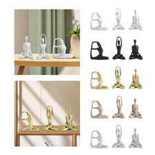 3x Yoga Women Statue Yoga
