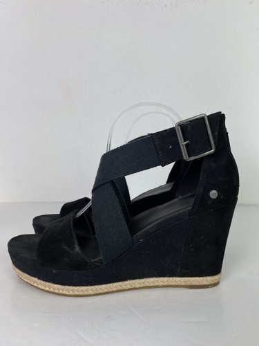 Ugg black wedge espadrille - ugg,