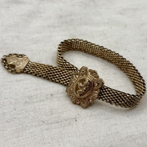 Antique victorian mesh slide - victorian,