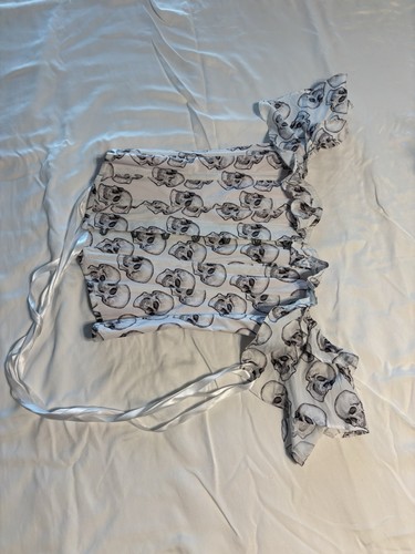 Corset story white skull - corset,