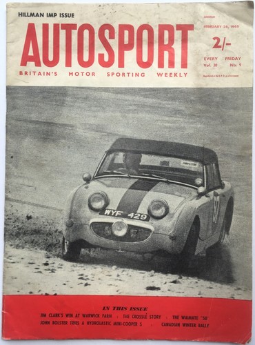 Autosport magazine feb1965 - autosport, magazine.
