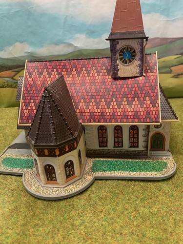 Model railway buildings - model, church