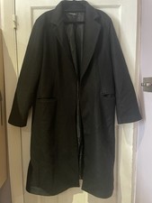 Boohoo Black Pea Coat Size 22