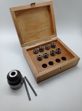Emco Unimat SL lathe Collet Set (Incomplete) And Collet Chuck 