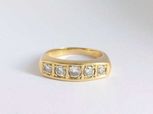18ct yellow gold gypsy style - style, 5