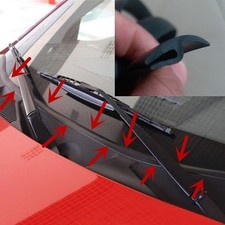 Car Rubber Seal Under Front Windshield Panel Sealed Trim Moulding Strip Kit 1.8M