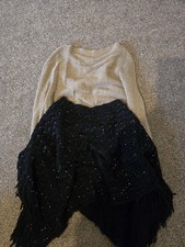 TWO PONCHOS Shawls/Wraps