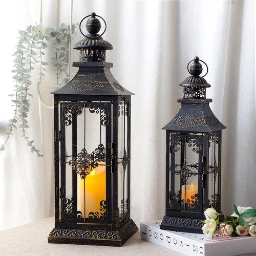 Trirocks set metal lanterns - metal,