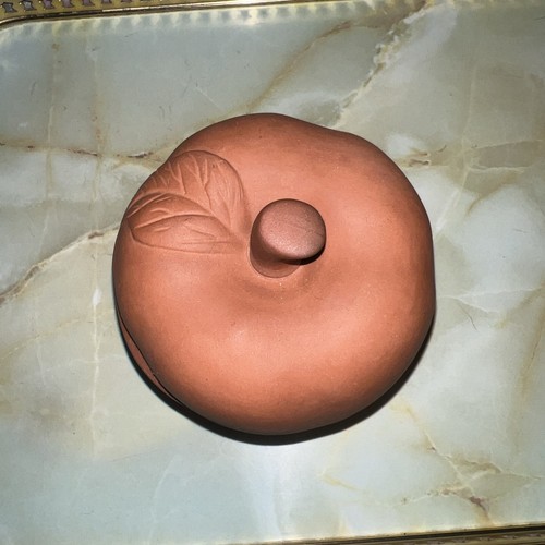Vintage apple shaped lidded - vintage,