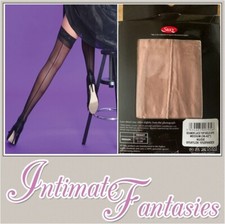 Nude Seamed Stockings Hold Up