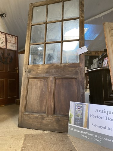 Antique oak ornate panel - oak,