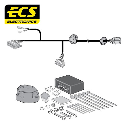 Ecs pin car specific towbar - car,