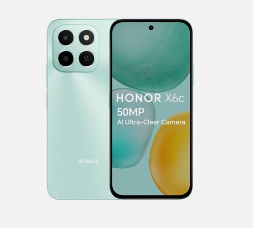 Honor x6c 128gb ocean cyan - +,