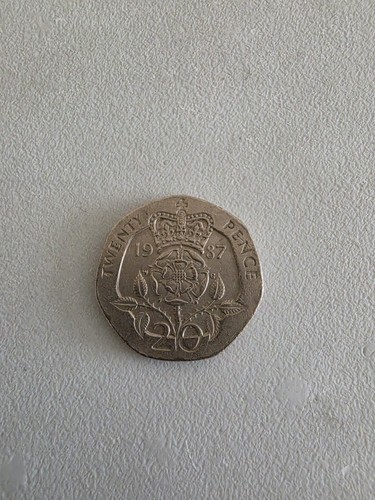 1987 20p tudor rose - 20p,