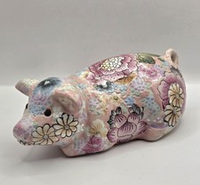 Hand Painted Porcelain Pig