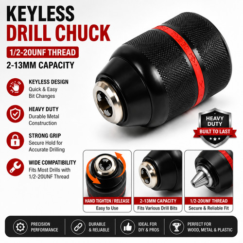 Keyless drill chuck metal - chuck,