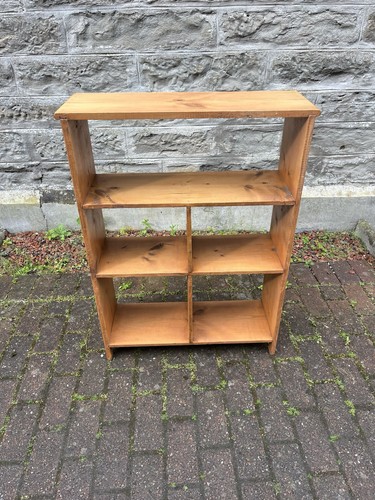 Vintage pine bookcase rustic - bookcase, /