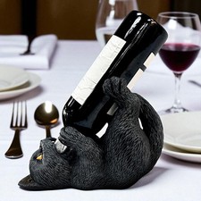 Gothic Cat Guzzler Wine Holder