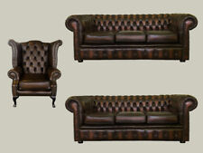 Genuine Leather Chesterfield