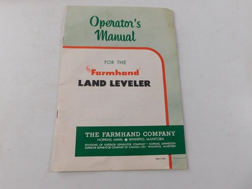 1956 farmhand land leveler - land,