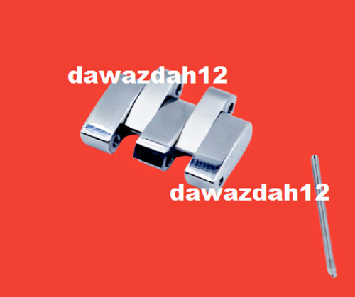 Silver spare link fits - silver, 1x